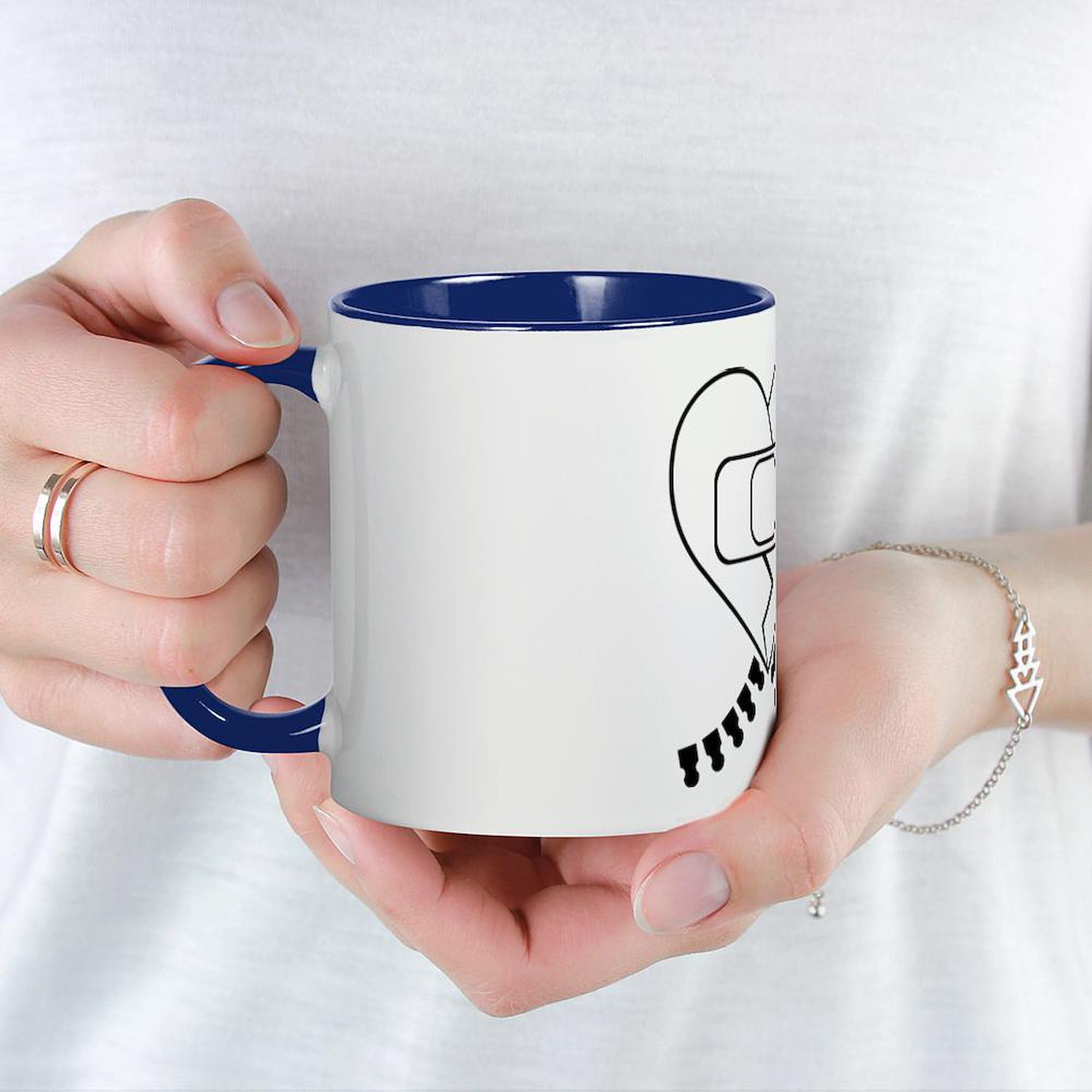 The Zipper Club 11 oz (325 ml) Ceramic Coffee Mug - Funny Novelty Gift for Friends & Coworkers - Perfect for Office, Home & Camping Use