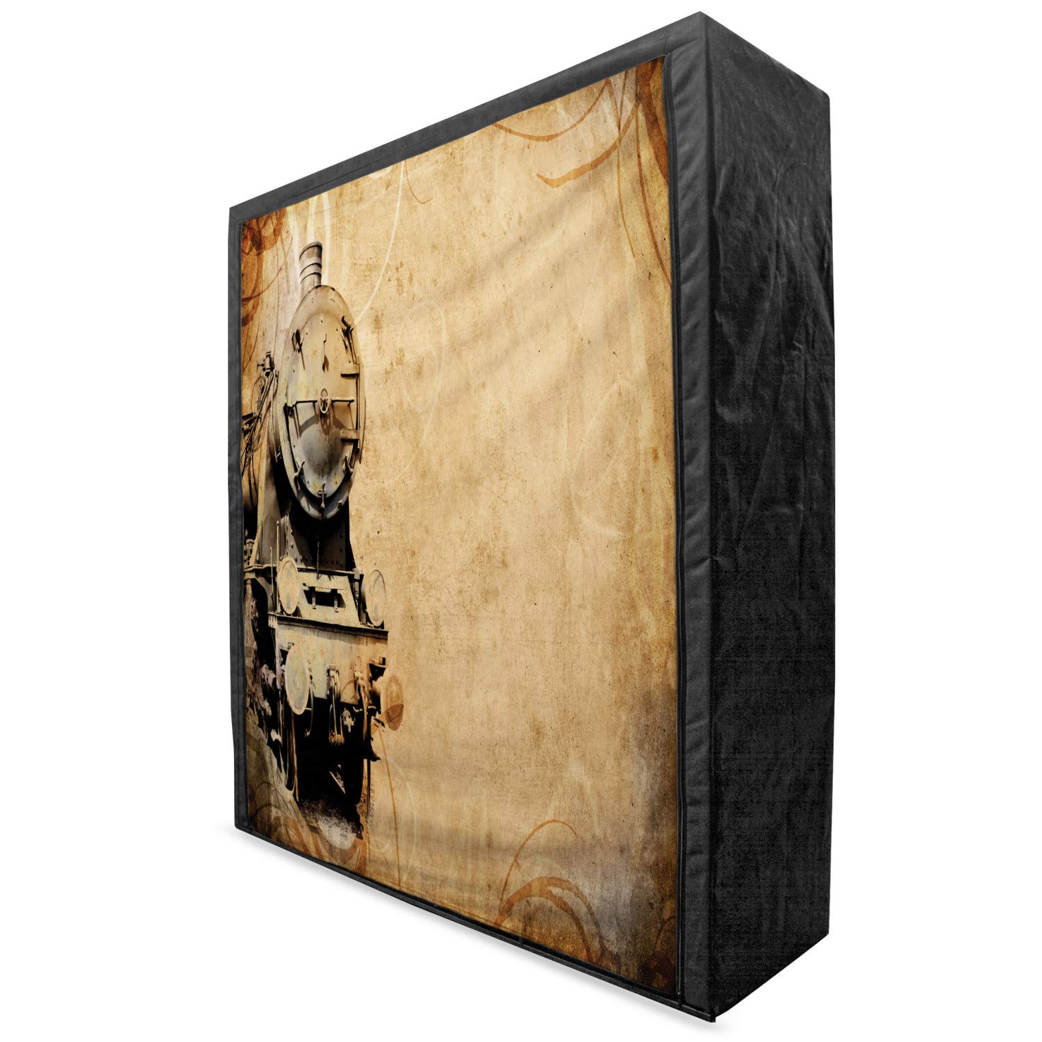 Ambesonne Vintage Steam Engine Fabric Wardrobe - 59