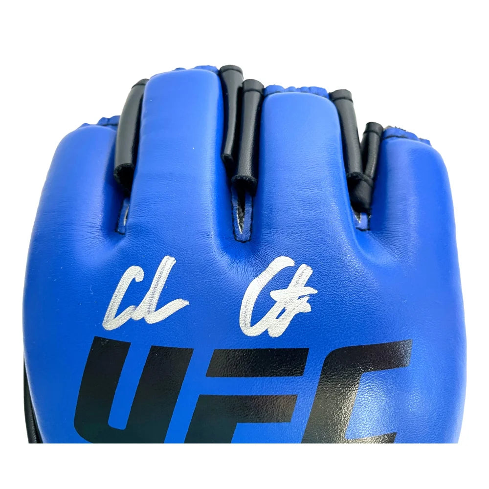 Authentic Colby Covington Signed UFC Blue Official MMA Glove with JSA COA - Perfect for UFC Fans, Collectors & Sports Memorabilia Displays