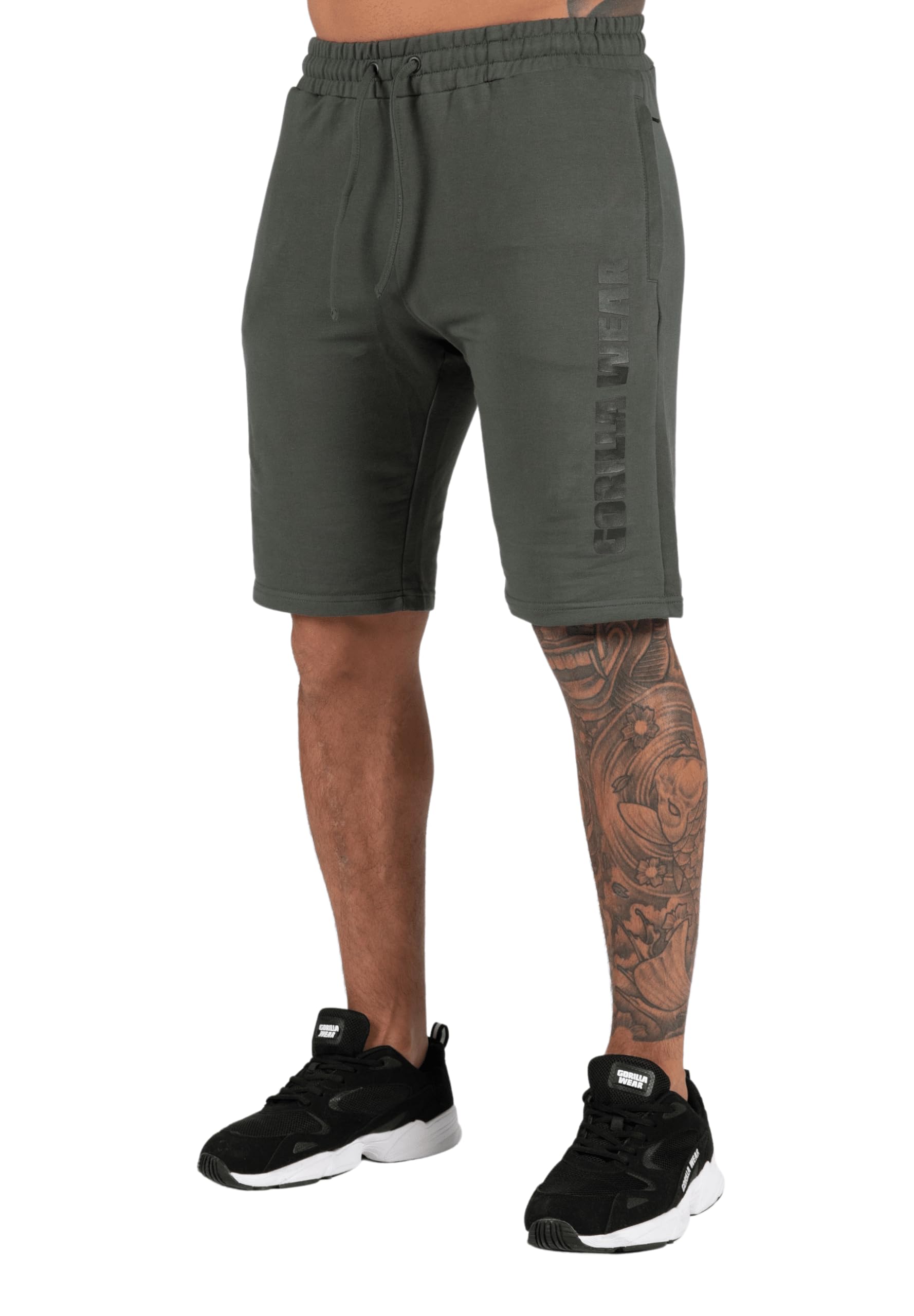 GORILLA WEAR Milo Shorts for Men - Lightweight Quick-Dry Athletic Training Shorts in Green | Perfect for Gym, Running, and Outdoor Workouts