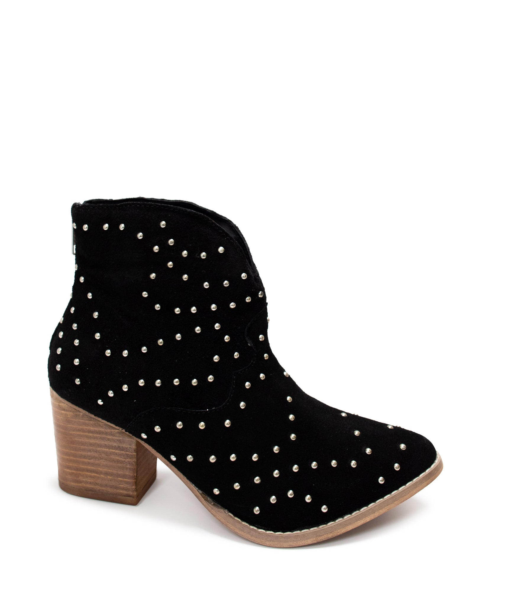 Black Studded Heeled Ankle Boots for Women - Gothic Punk Fashion Shoes - Perfect for Night Out, Parties & Halloween Costumes