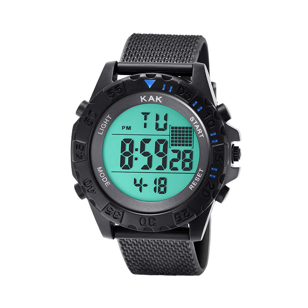 30M Waterproof Digital Dive Watch for Men - High-End Fashion Electronic Watch with LED Display, Durable Stainless Steel Band - Perfect for Swimming, Diving & Outdoor Sports