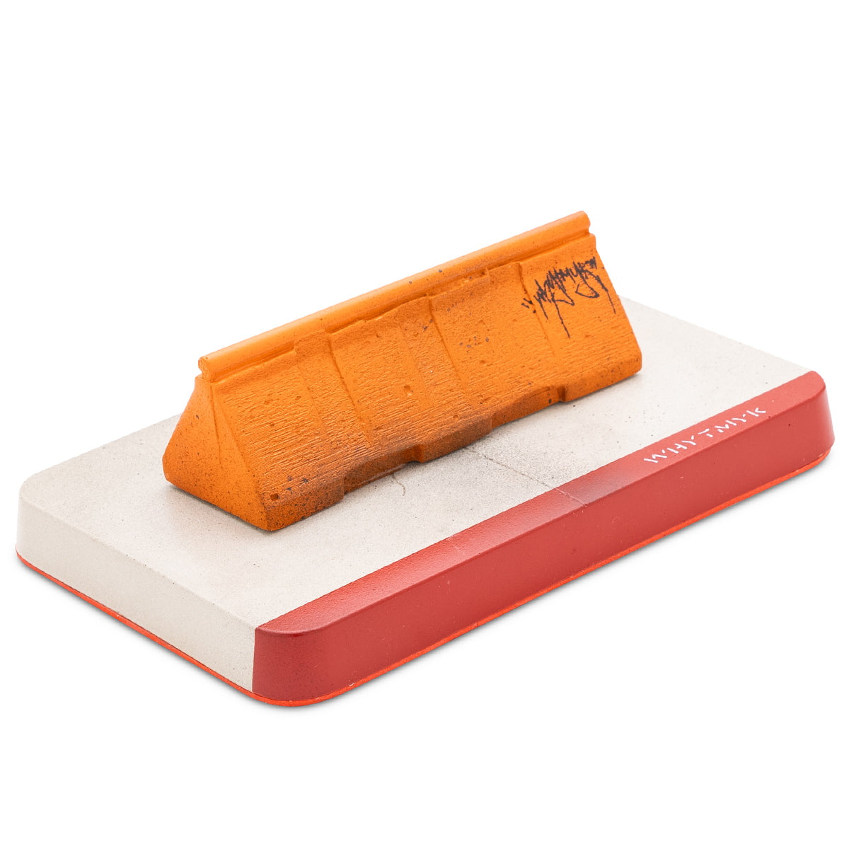 WhytMyk Concrete Fingerboard Ramp 2-Piece Combo Set - Professional Skateboard Training Tool for Finger Tricks & Stunts - Perfect for Home, Office & Skate Park Practice