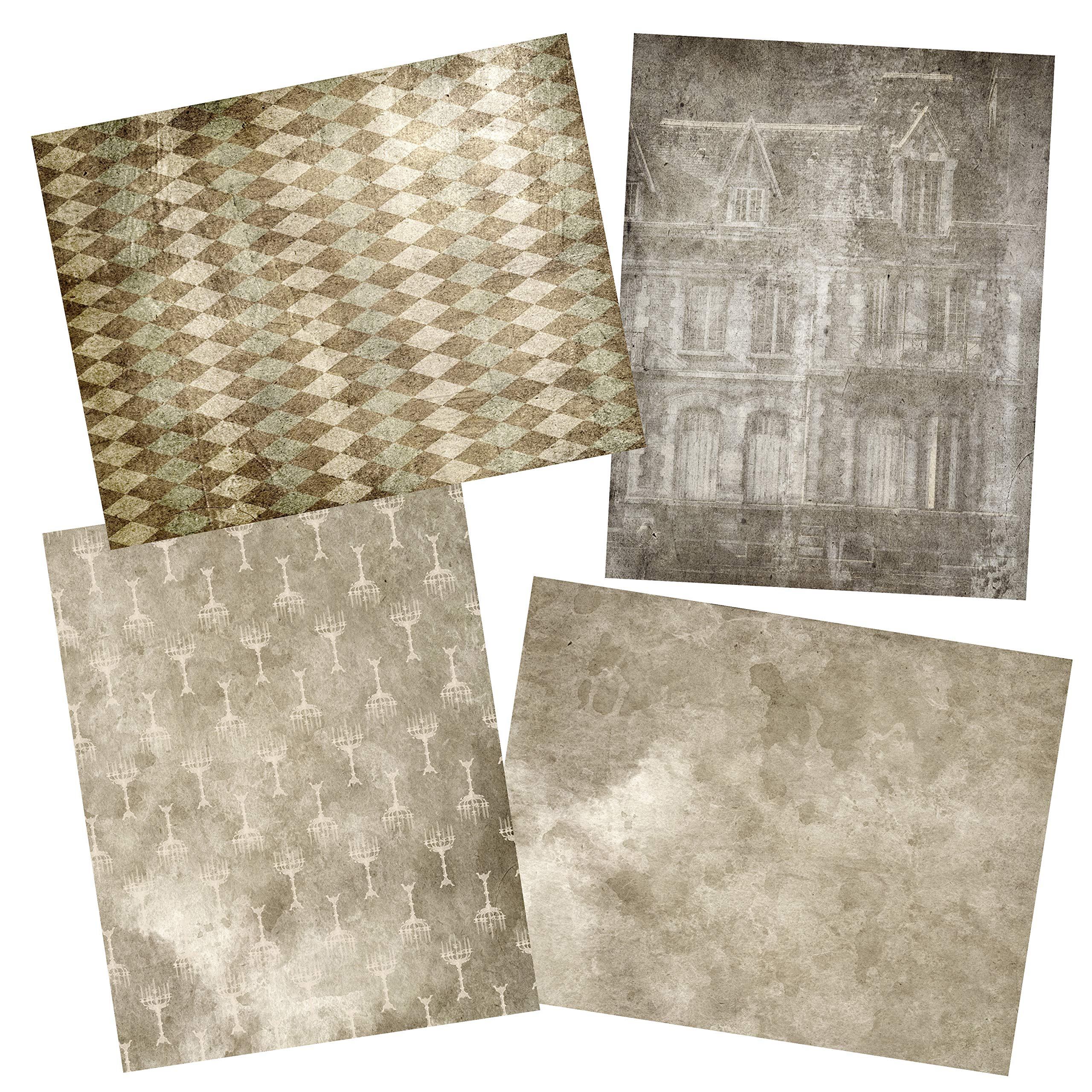 Haunted House Journal Paper Pack - Scrapbook Paper for Halloween DIY Crafts, Bullet Journaling, and Spooky Decorations | EZ Journal 7082