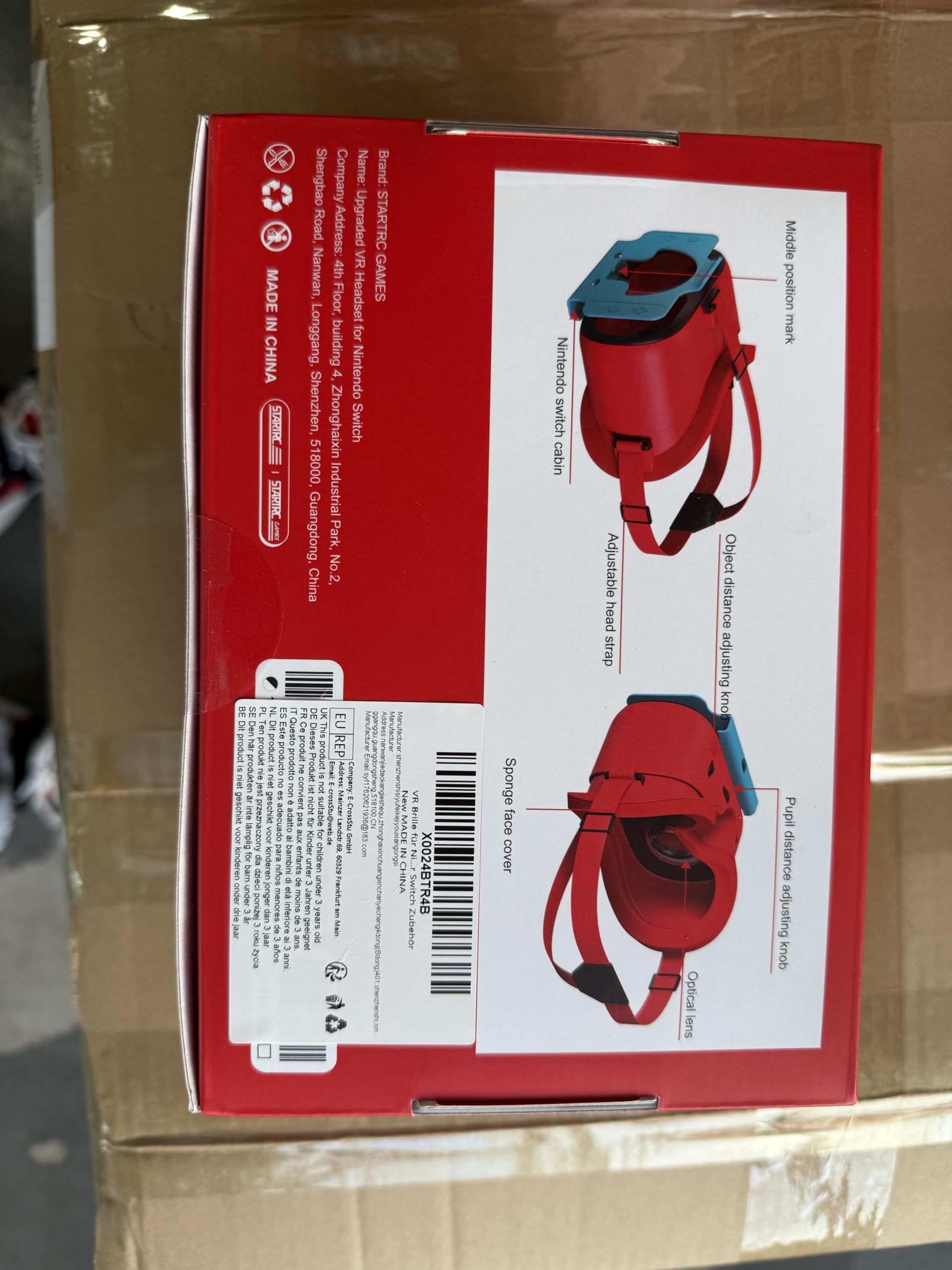 Upgraded VR Headset for Nintendo Switch & Switch OLED - Adjustable HD Lenses, Comfortable Head Strap | Virtual Reality Glasses for Gaming, 3D Movies & VR Experiences | Perfect Switch Accessory for Labo VR Kit & Family Entertainment