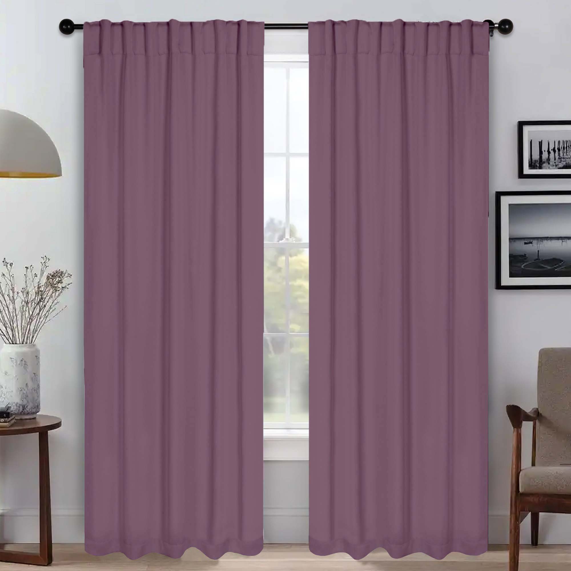Premium Blackout Curtains for Bedroom - Thermal Insulated Room Darkening Drapes with Back Tabs (Set of 2 Panels) - Perfect for Home Theater, Nursery & Shift Workers