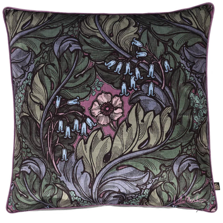 Laurence Llewelyn Bowen Rambleicious Decorative Throw Pillow Cover - Multi-Color Bohemian Style Cushion for Living Room, Bedroom, and Sofa Decor