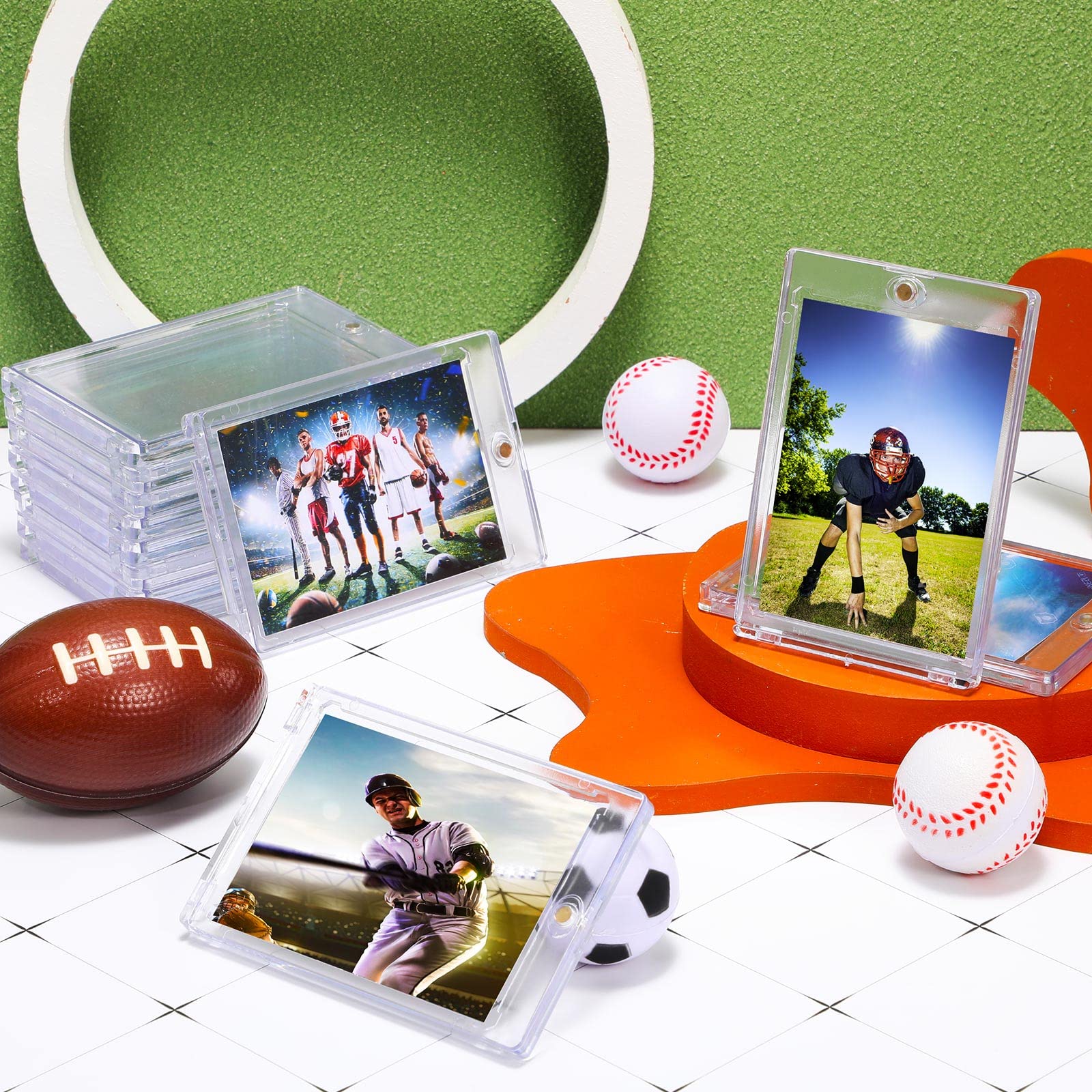 Premium 35pt Magnetic Card Holders - 90 Pack Ultra-Durable Trading Card Protectors for Baseball, Football & Collectible Cards | Perfect for Sports Memorabilia, Gaming Cards & Credit Card Protection | Organize, Display & Safeguard Your Valuable Collection