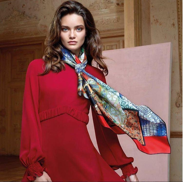 Premium Aker Artisan Turkish Silk Scarf No. 11 - Handmade Luxury Shawl for Women, Elegant Gift for Mother's Day & Special Occasions | Perfect for Weddings, Parties & Office Wear