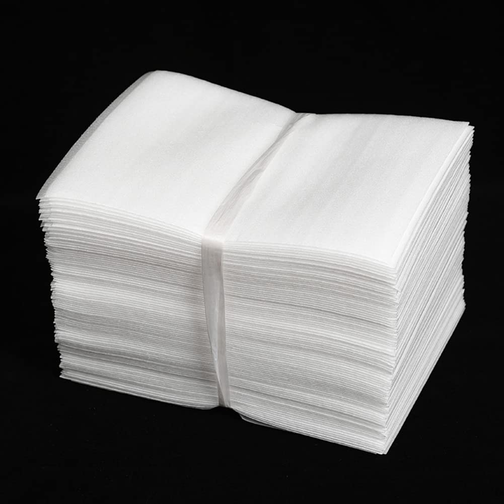 100 PCS Moistureproof Foam Pouches - Shockproof Foam Wrap Sheets for Packing & Cushioning - Waterproof Protective Packaging Supplies for Fragile Items - Ideal for Home Shipping, Electronics & Glassware Protection