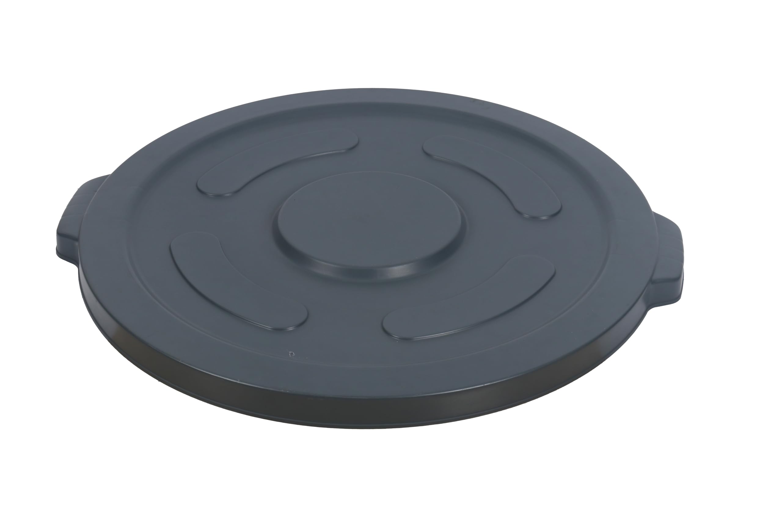 55 Gallon Round Trash Can Lid - Fits Plastic Prince Container, Gray | Durable Outdoor & Indoor Waste Bin Cover for Home, Office & Commercial Use