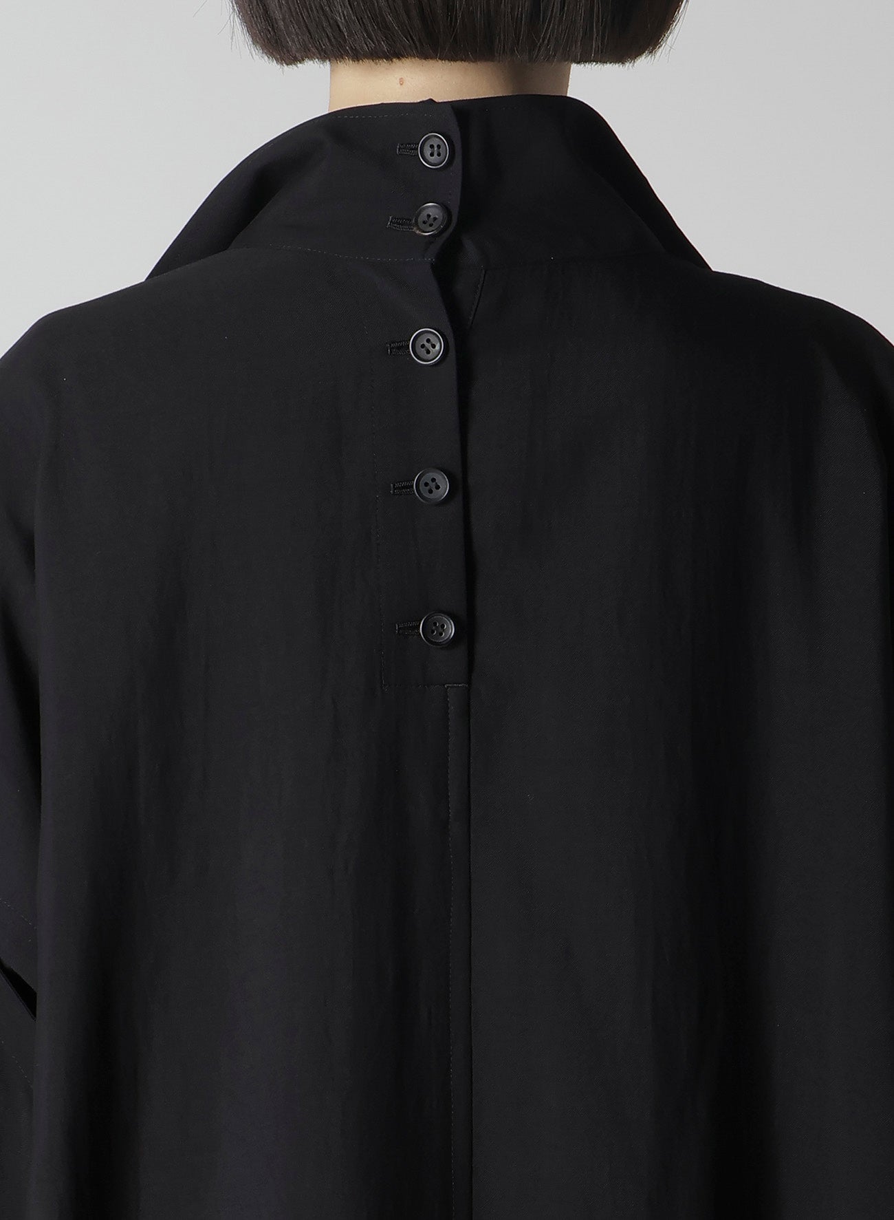 High-Twisted Gabardine Coat with Side Gather Details - Cu/W Fabric for Women | Perfect for Office Wear, Business Meetings & Formal Occasions