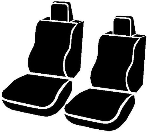 FIA SL67-26 RED Custom Fit Front Seat Covers for Bucket Seats - Premium Leatherette (Black with Red Center Panel) - Perfect for Racing, Sports Cars & Automotive Enthusiasts