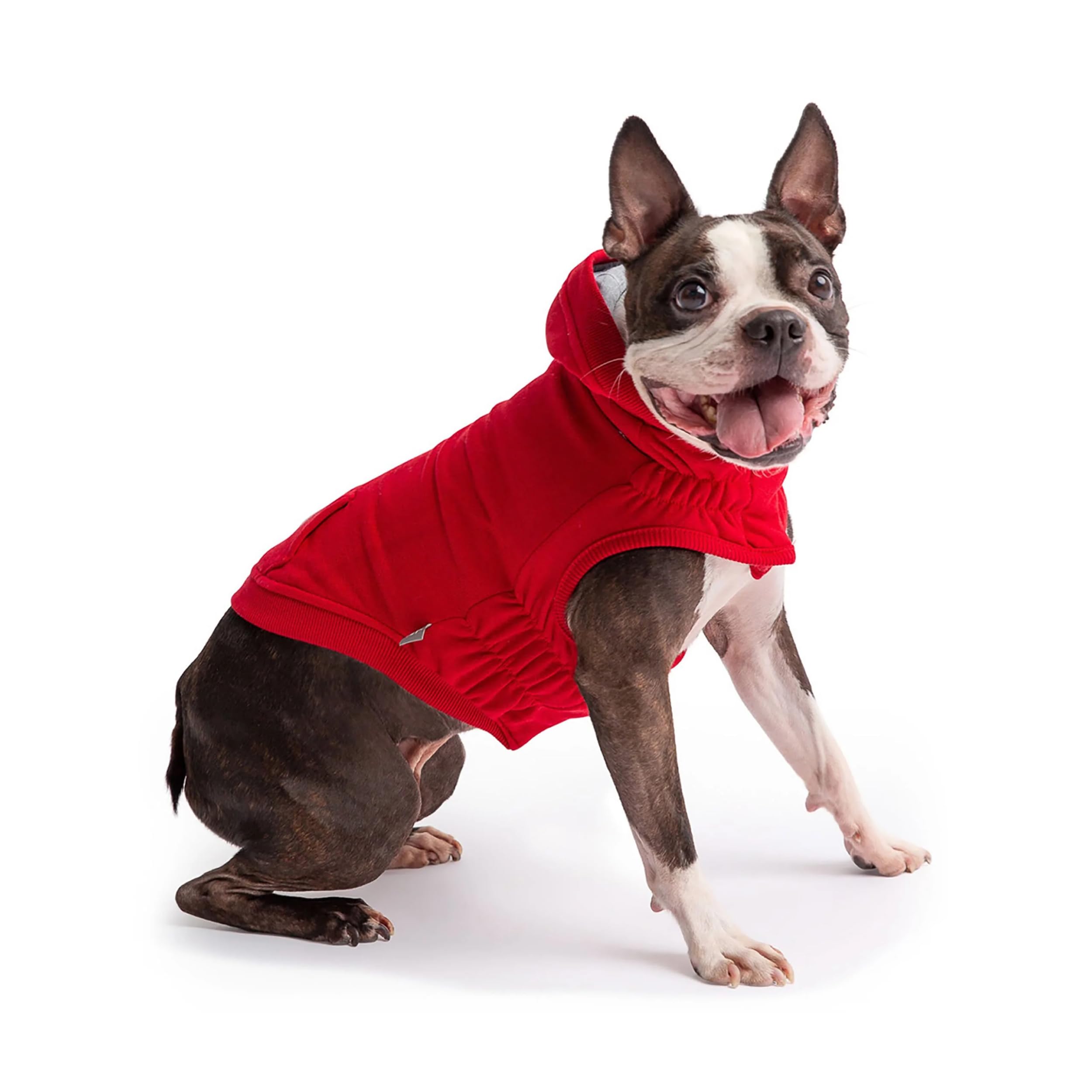 Elasto-fit Urban Hoodie Dog Jacket - Soft Fleece Lined Dog Sweater for Small Medium Large Dogs | Warm & Comfortable Dog Pullover with Hood | Red 3XL - Perfect for Winter Walks & Outdoor Adventures