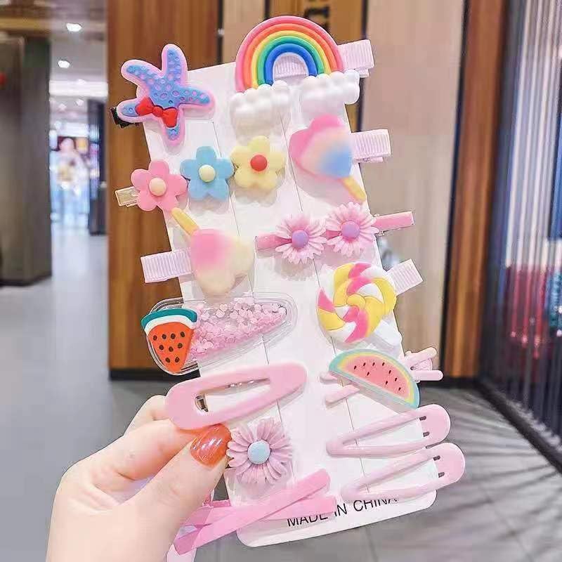 Adorable Baby Hair Clips for Girls - Cute Flower & Fruit Rainbow Hair Accessories for Kids, Toddlers & Teens | Perfect for School, Parties & Daily Styling