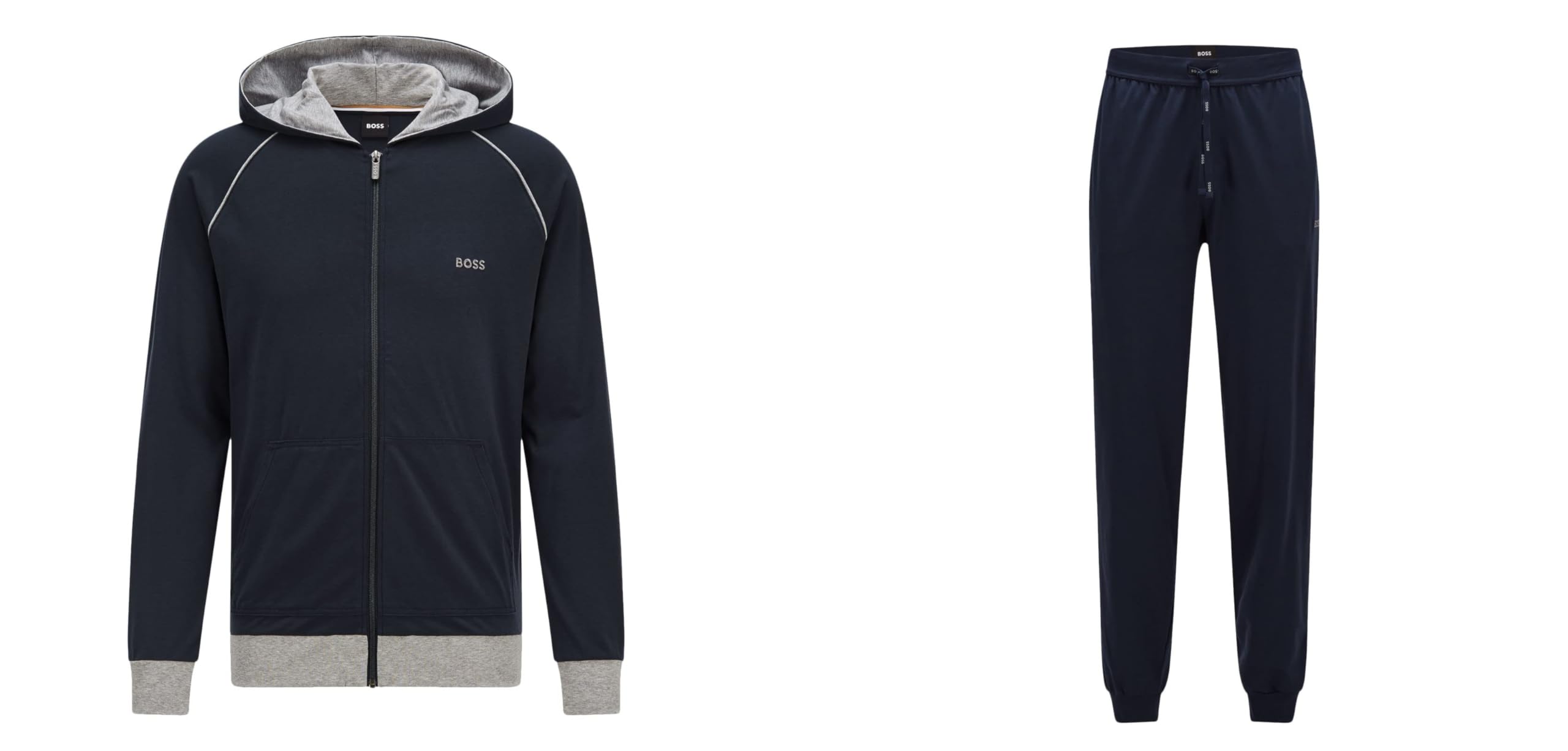 BOSS Men's Match Zip Hoodie - Lightweight Fleece Pullover for Casual & Workout Wear - Perfect for Gym, Running & Everyday Comfort