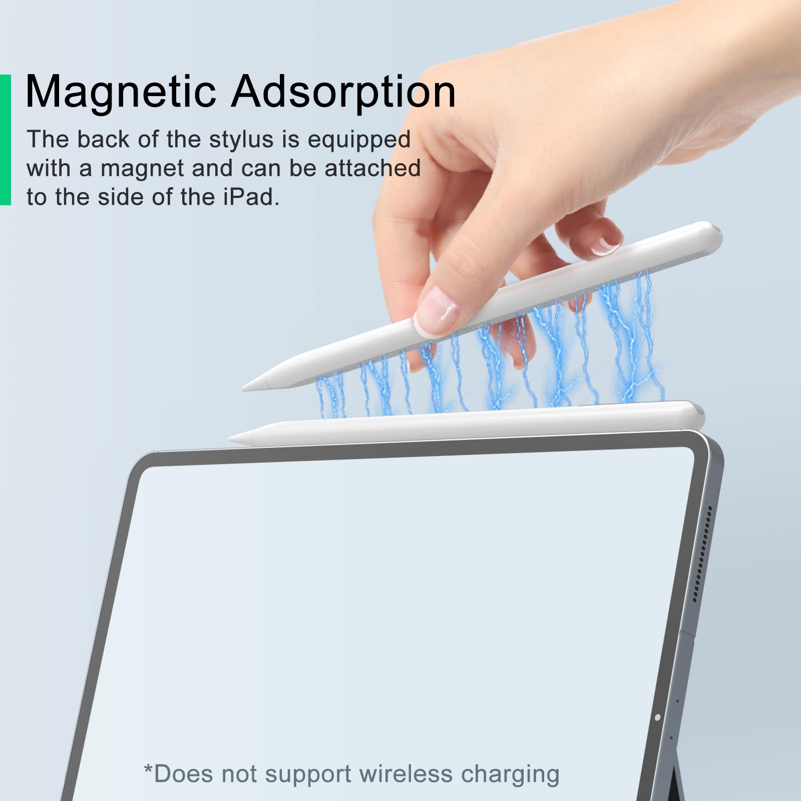 Premium Stylus Pen for iPad - Fast Charging USB-C Apple Pencil Alternative (13 Min Charge) | Compatible with iPad 10th Gen, Air 3/4/5, Mini 5/6, iPad 6-10, Pro 11
