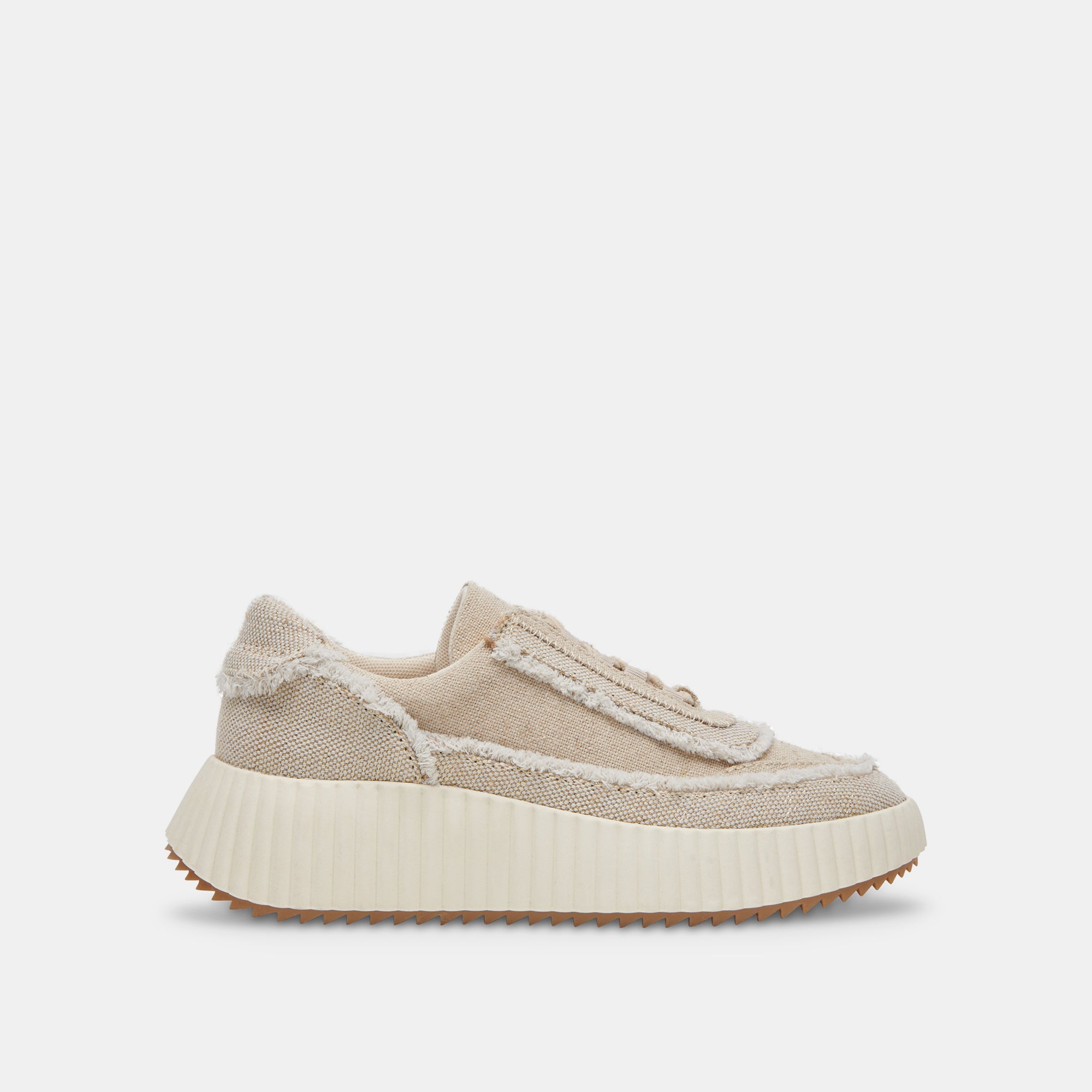 DOLEN FRAY Sneakers - Sand Canvas Casual Shoes for Men & Women | Comfortable Walking & Everyday Wear | Perfect for Street Style, Travel & Outdoor Activities