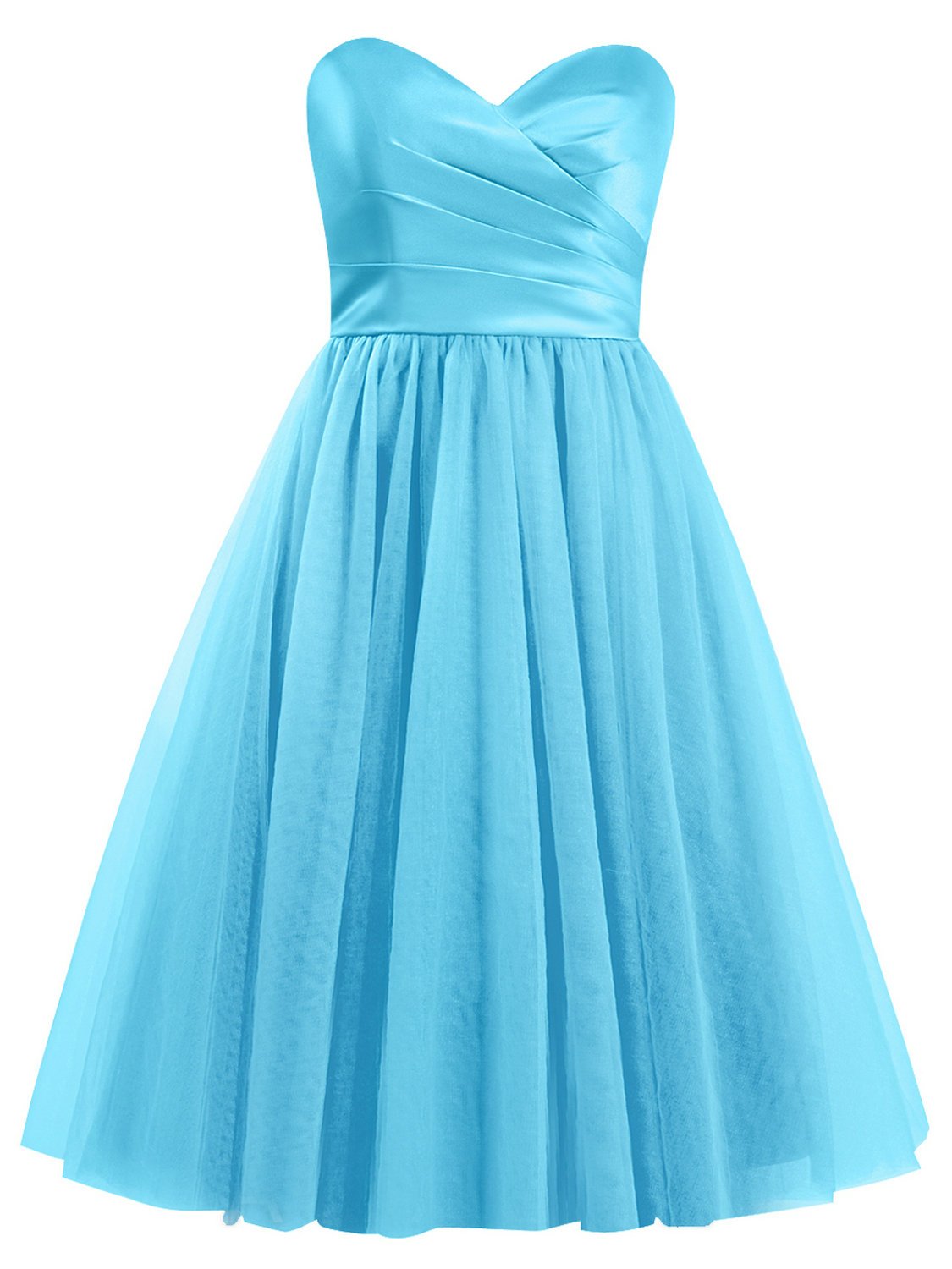 Elegant Short Prom Dresses for Bridesmaids | Tulle Homecoming Dresses | Strapless Party Gowns for Weddings, Dances & Special Occasions