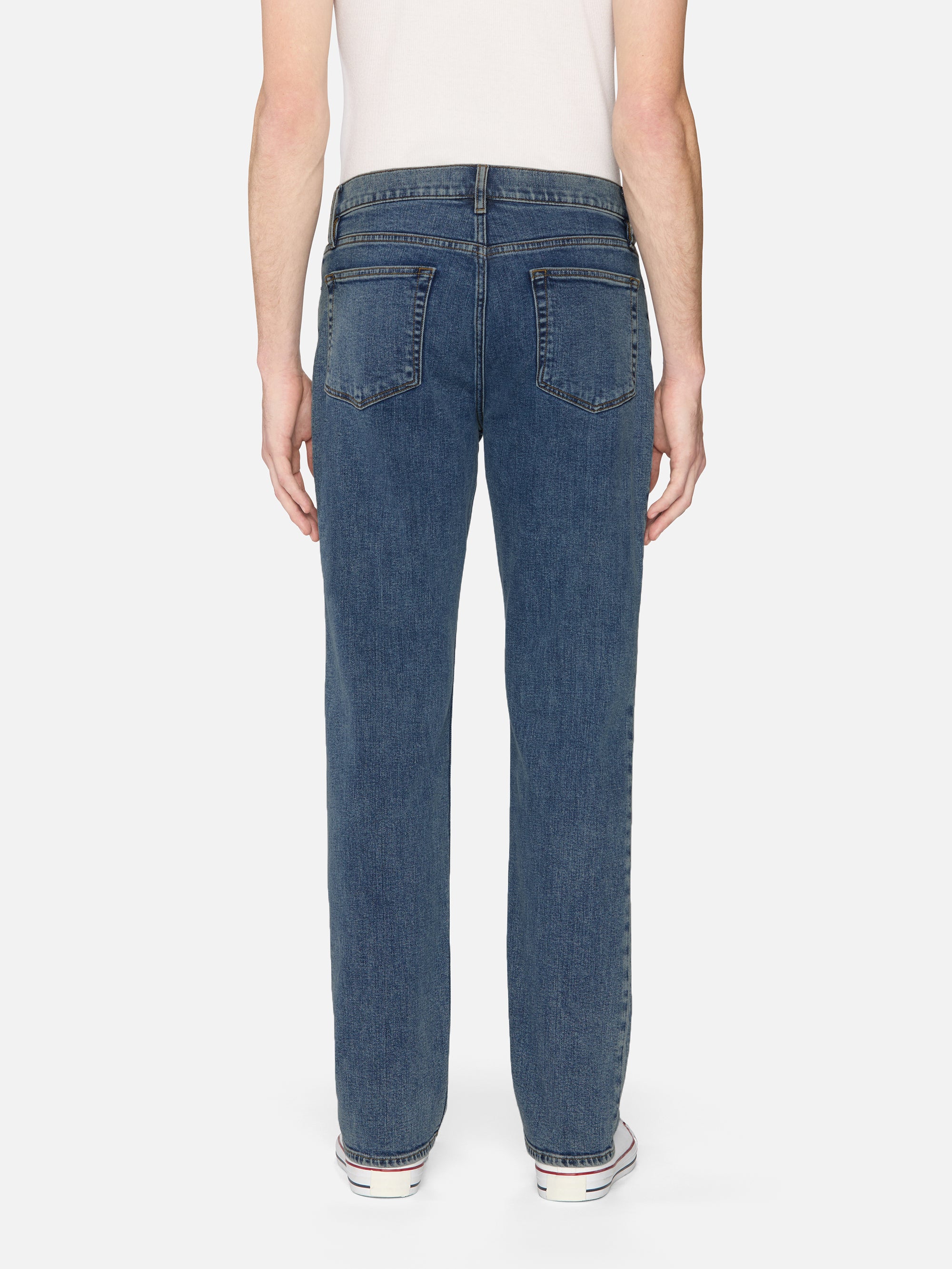 Modern Straight Blue Lake Jeans for Women - High Waist Slim Fit Denim Pants | Perfect for Casual Wear, Office & Date Nights