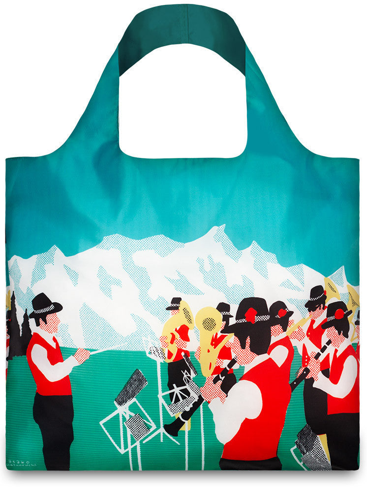 LOQI Tote Bag ARTISTS Collection by Asako Masunouchi - Reusable Eco-Friendly Shopping Bag for Groceries, Books & Travel Accessories - Perfect for Work, School & Beach Day