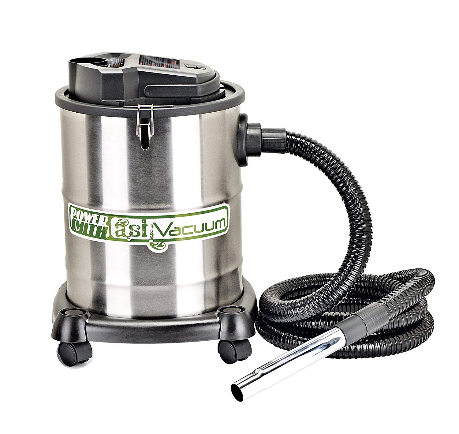 POWERSMITH Ash Vacuum Bundle with Replacement Hose - Powerful Fireplace & Wood Stove Cleaner for Easy Ash Removal - Perfect for Home, Garage & Outdoor Use