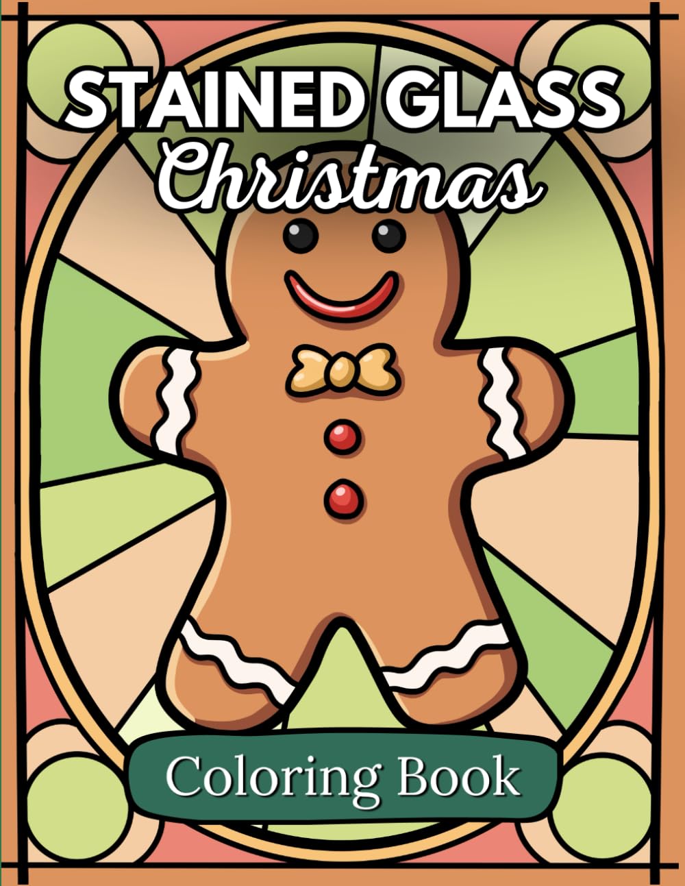 Stained Glass Christmas Coloring Book for Adults - Relaxing & Stress Relief Holiday Coloring Pages with Beautiful Designs | Perfect for Gift, Meditation, and Home Decor