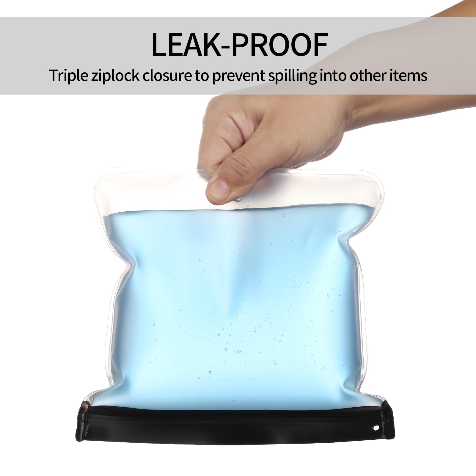 TSA Approved Clear Toiletry Bags 4-Pack - Waterproof Travel Cosmetic & Makeup Organizer for Women - Perfect for Airplane Carry-On, Airport Security & Weekend Getaways