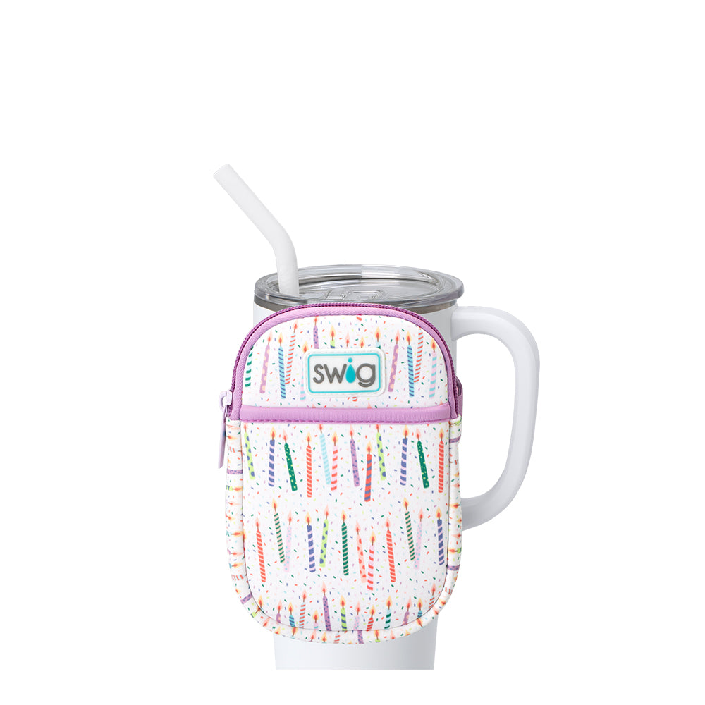 Make a Wish Mega Mug Pouch - Large Insulated Coffee Cup Holder for Travel, Office & Gifts | Perfect for Hot/Cold Beverages On-The-Go
