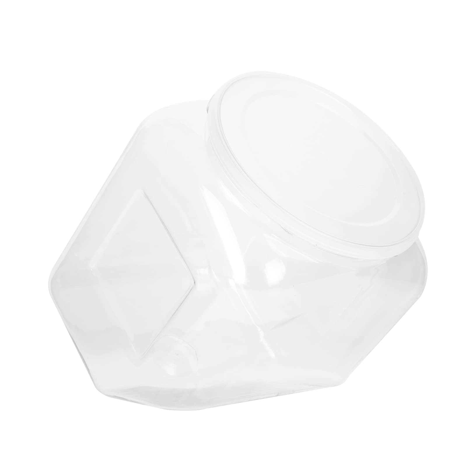 1pc Clear Plastic Candy Jar with Lid - Balloon Storage Tank for Christmas Gifts, Cookie Container, Sundries Holder & Condiment Bottle | Perfect for Party Favors, Candy Storage & Kitchen Organization