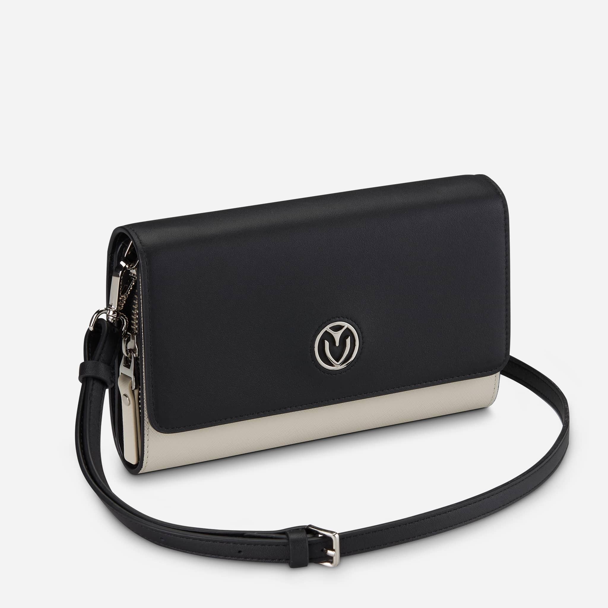 Genuine Leather Clutch Wallet for Women - Slim RFID Blocking Card Holder with Wristlet Strap - Perfect for Parties, Travel & Everyday Use