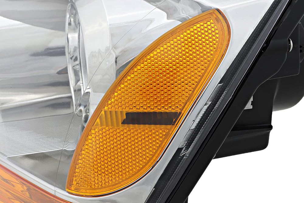 2007 Kia Sorento Halogen Headlight Assembly Set - Driver & Passenger Side Replacement Lamps for Improved Night Visibility | Perfect for Off-Roading, Commuting & Night Driving