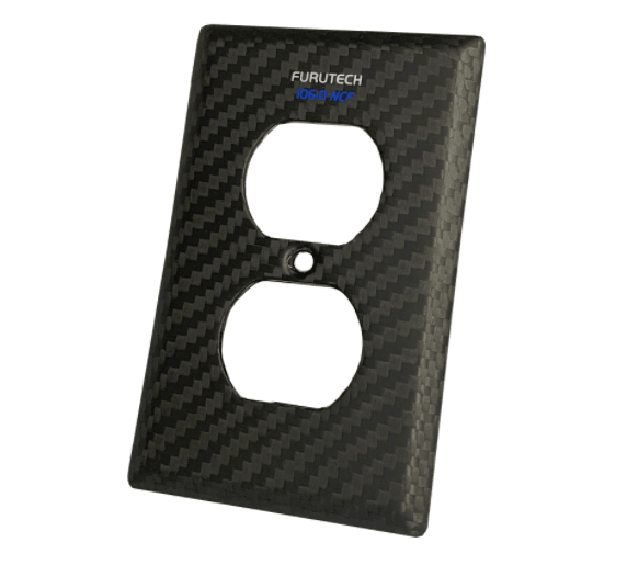 Furutech 106 D NCF Premium Receptacle Cover Plate - High-End Electrical Outlet Cover for Home & Studio Audio Systems