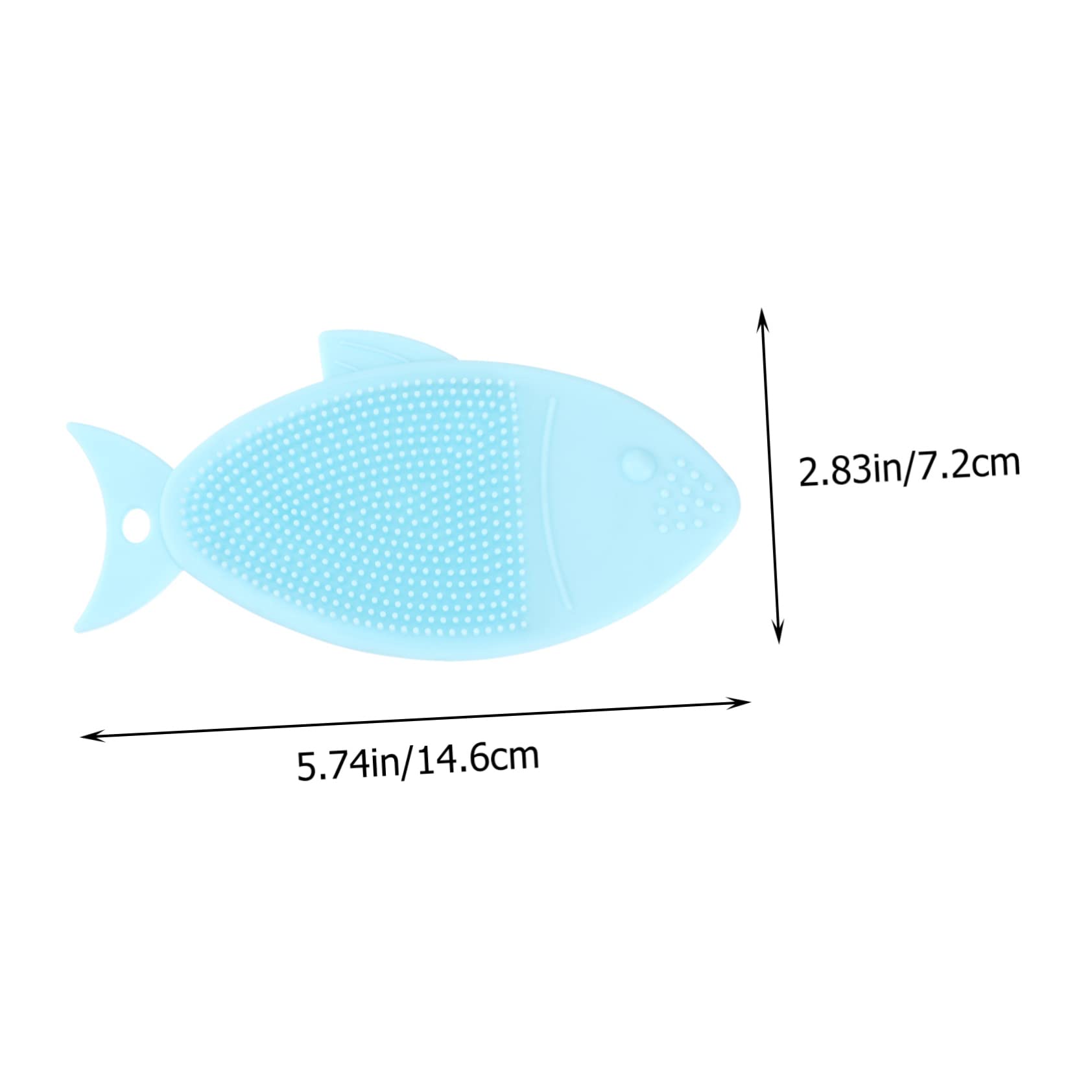 Minkissy 3 Pack Fish-Shaped Silicone Body Scrubber - Exfoliating Massage Brush for Face & Back, Gentle Skin Cleansing Gloves - Perfect for Shower, Spa & Skincare Routine