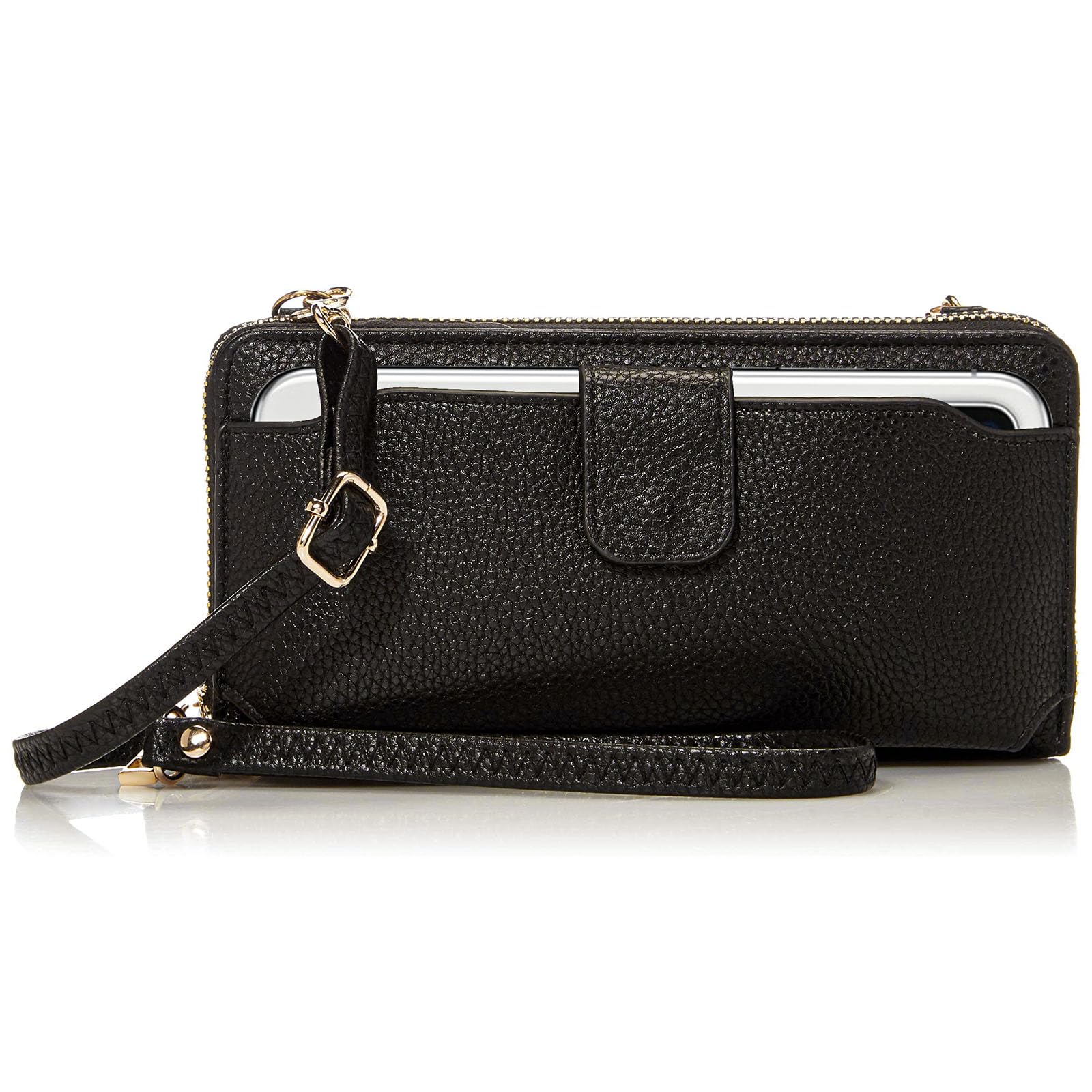 Women's Crossbody Wristlet Wallet with Phone Holder - Stylish RFID Blocking Purse for Everyday Use, Travel & Shopping