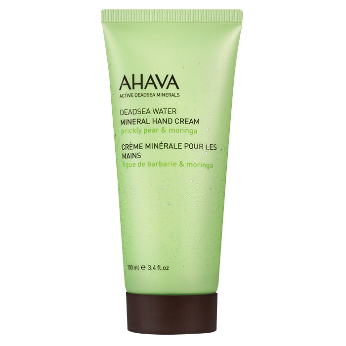 Ahava Mineral Hand Cream with Prickly Pear & Moringa - 3.4 oz Hydrating Moisturizer for Dry Skin | Perfect for Winter Care, Office Use & Travel Essentials