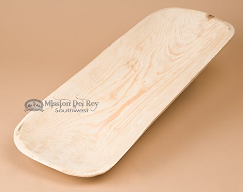 Mission Del Rey Primitive Indian Wooden Dough Bowl - Unfinished Wooden Bowl for Bread Making, Home Decor & Rustic Kitchen Accessories
