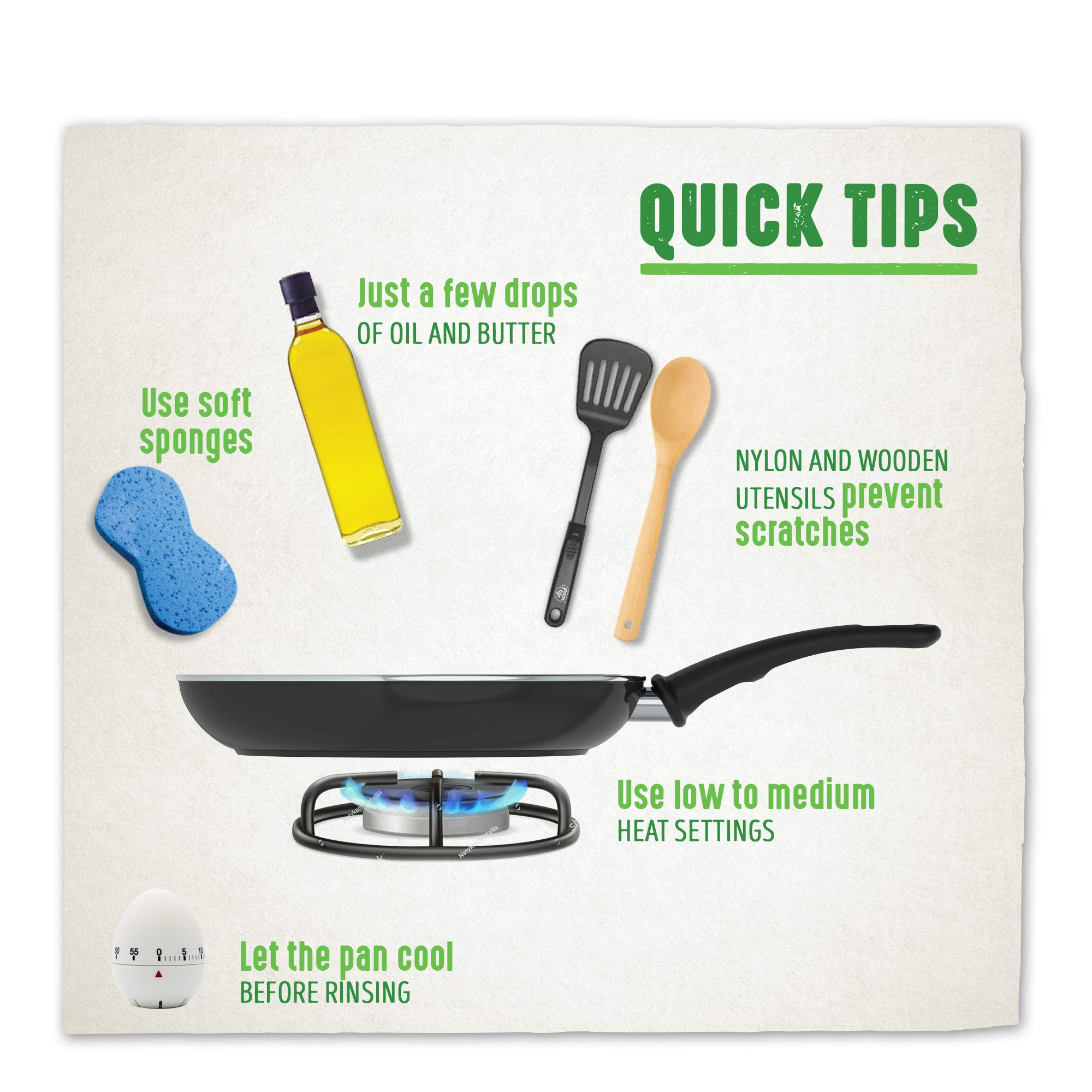 Premium Diamond-Infused Healthy Ceramic Non-Stick 28cm Wok (3.7L) - PFAS-Free, Induction & Oven Safe (160°C) - Black - Perfect for Stir-Frying, Sautéing & Asian Cooking at Home