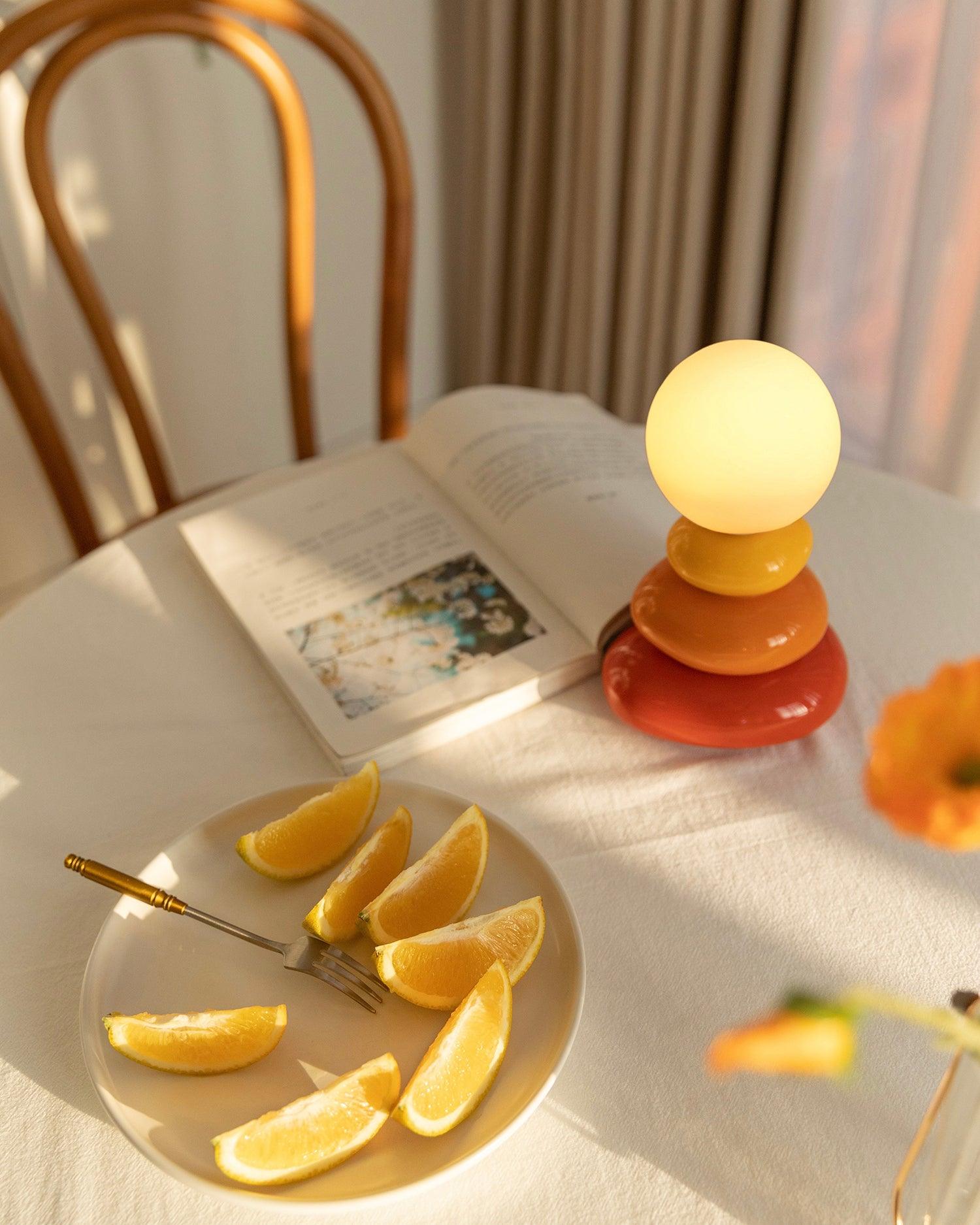 Stylish Triple Gourd Table Lamp - Modern Home Decor Lighting for Living Room, Bedroom & Office - Perfect for Ambient Lighting and Interior Design