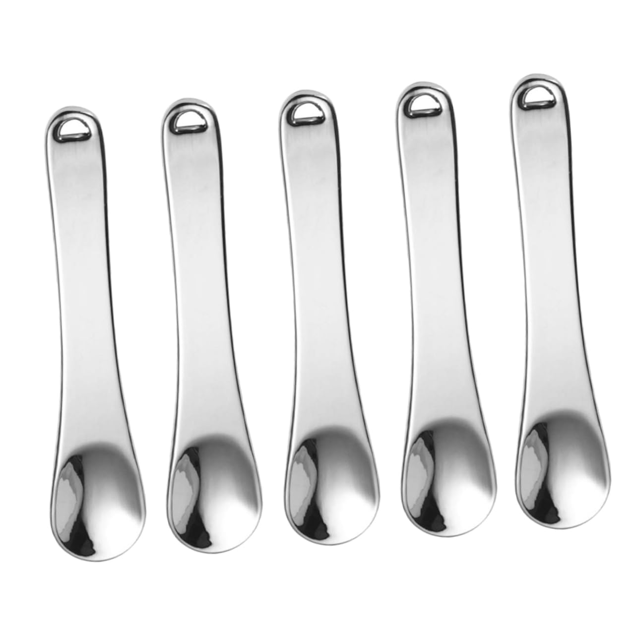 5-Piece Mini Cosmetic Spatula Set - Skin Care Scoop, Eye Cream Applicator & Lotion Spatula for Makeup, Skincare & Beauty Routine | Perfect for Travel, Salon & Home Use
