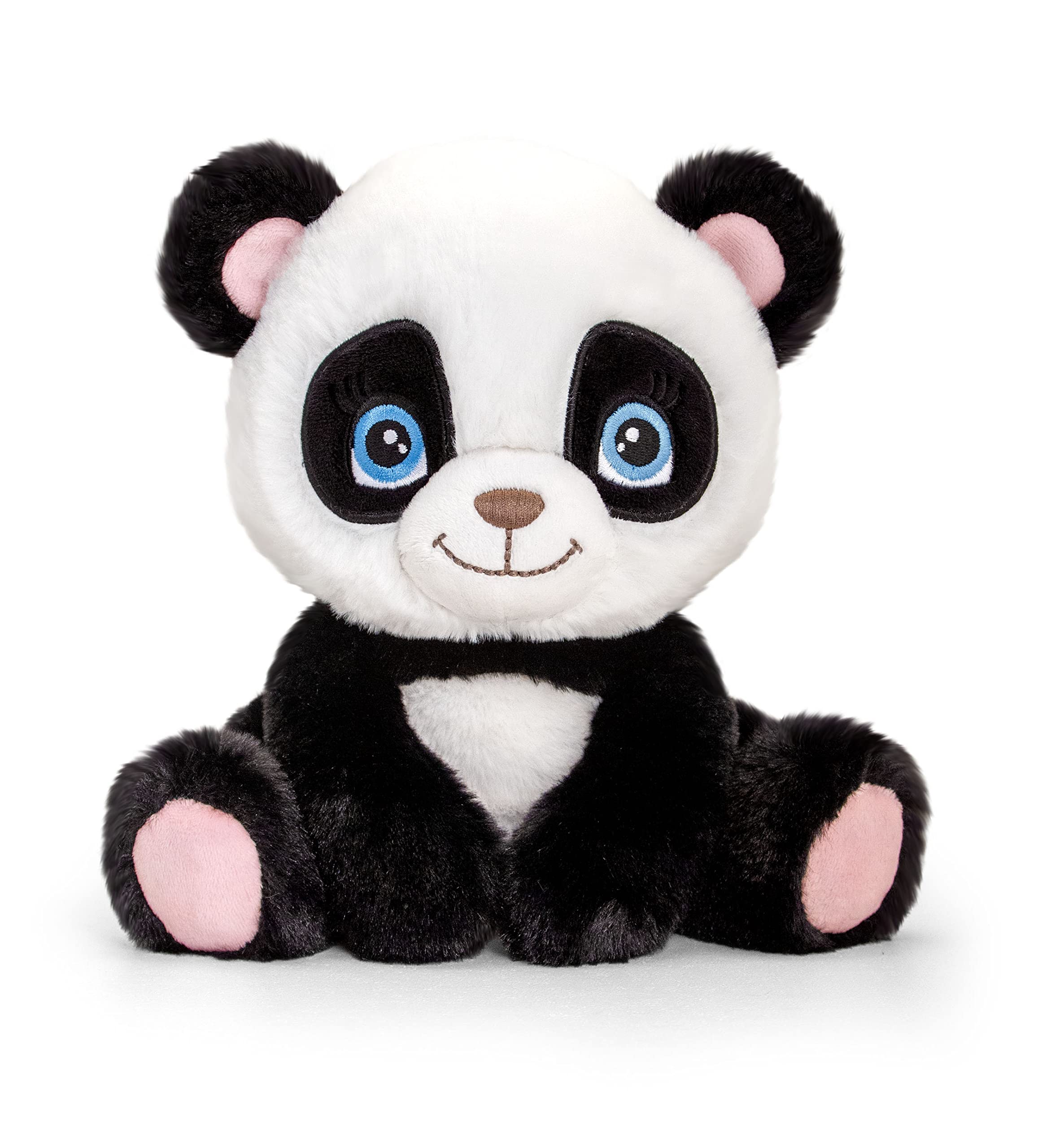 Keel Toys 25cm Keeleco Adoptable Panda Plush - Eco-Friendly Stuffed Animal for Kids, Collectors & Gift Giving | Perfect for Cuddling, Nursery Decor & Panda Lovers