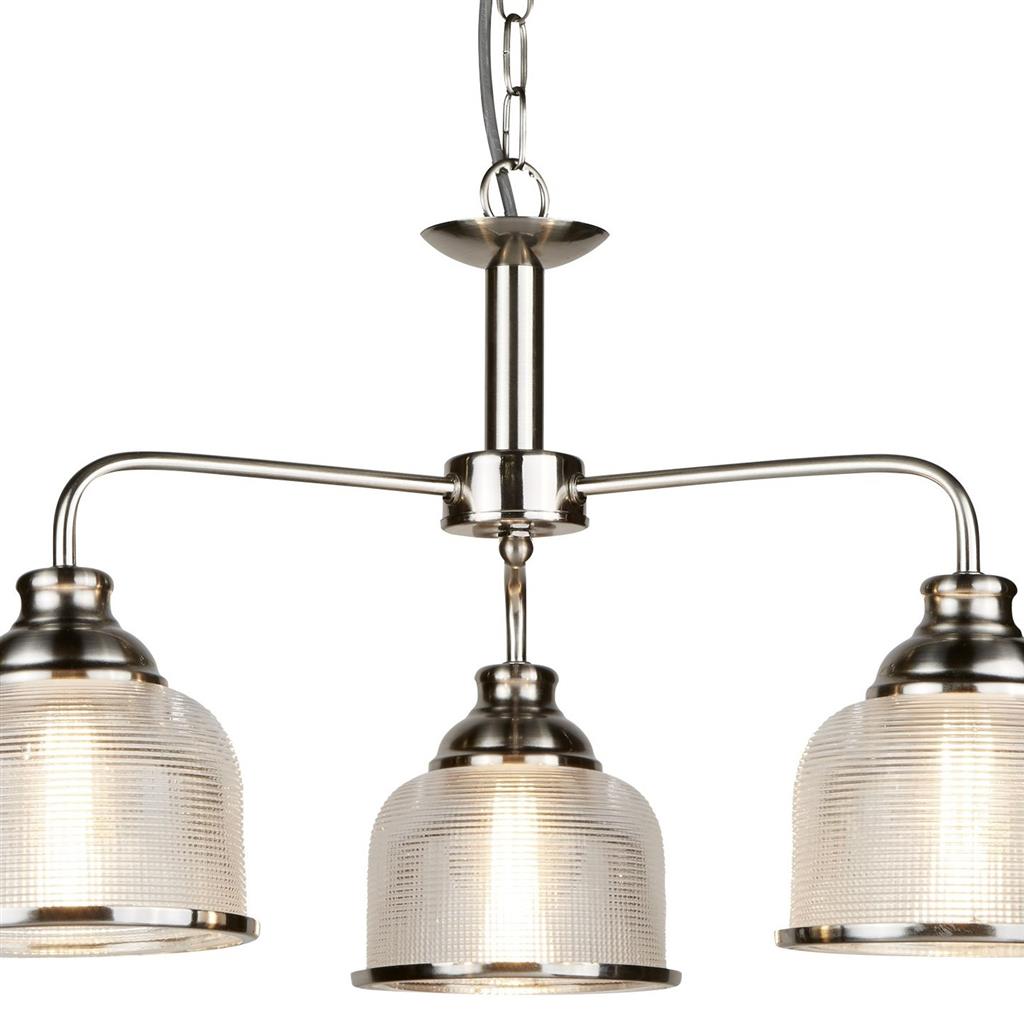 Bistro 3/5Lt Multi-Arm Pendant Light Fixture - Satin Silver & Antique Brass Finish - Perfect for Kitchen Island, Dining Room, and Restaurant Lighting