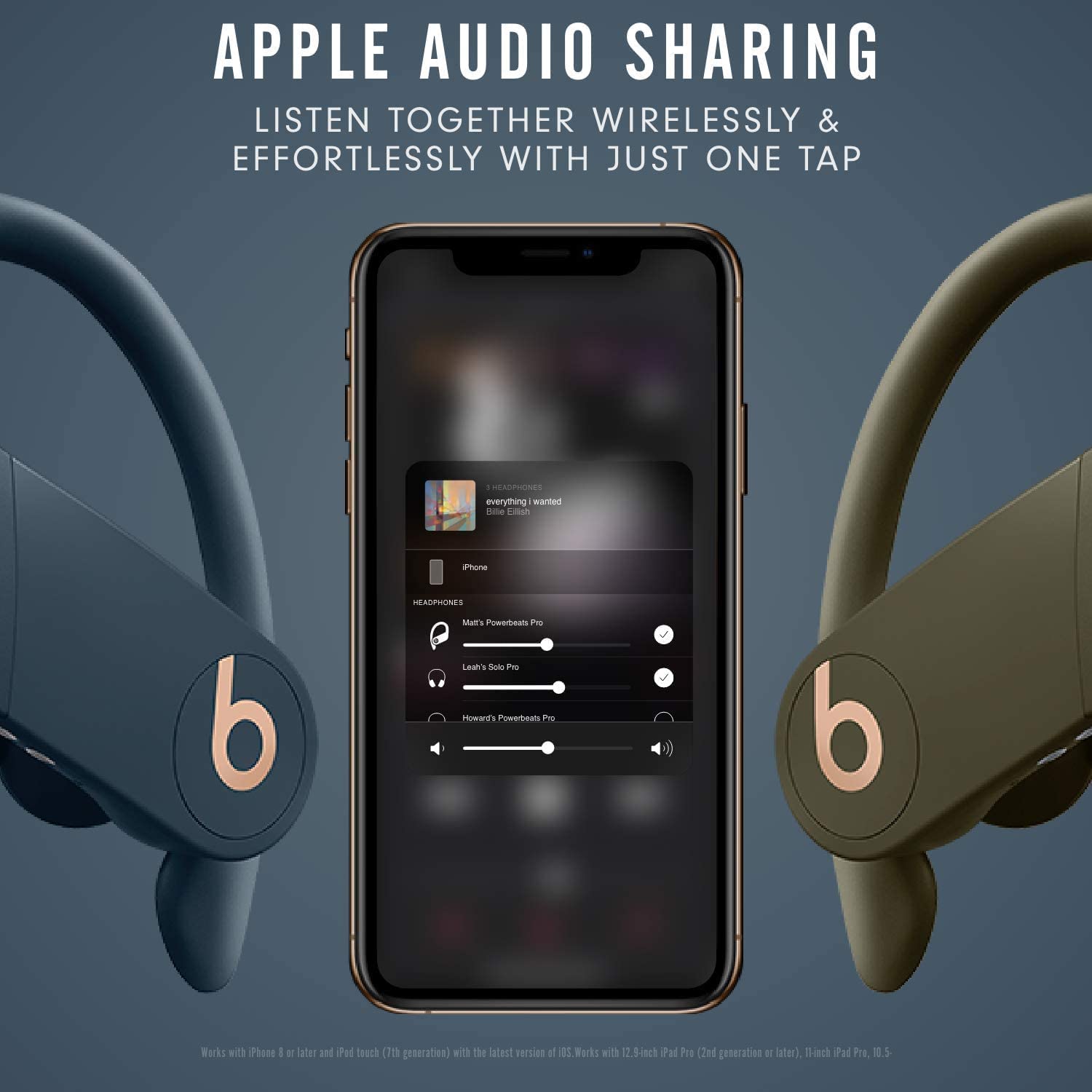 Beats Powerbeats Pro Wireless Earbuds - Class 1 Bluetooth Headphones with Bonus Cleaning Cloth - Navy (Renewed) - Perfect for Workouts, Running & Gym | Sweat-Resistant & Secure Fit