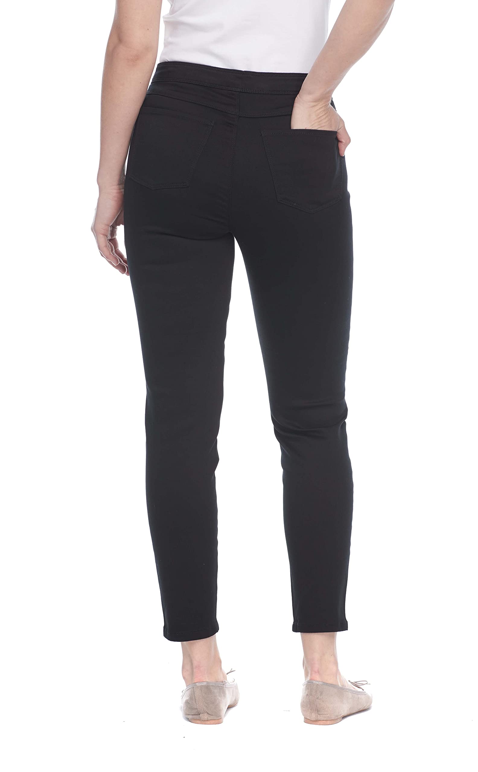 FDJ French Dressing Women's Pull-On Ankle Jeans - Stretchy Comfort Pants for Casual Wear & Everyday Outfits