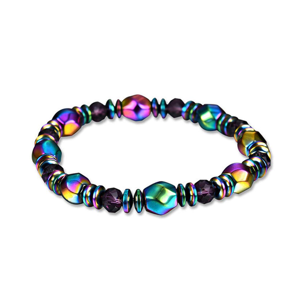 Sevenfly Hematite Bracelet for Men & Women - Magnetic Healing Bracelet with Tiger Eye Stone for Energy Balance & Reiki Therapy (Multiple Colors) | Perfect for Meditation, Stress Relief & Spiritual Wellness