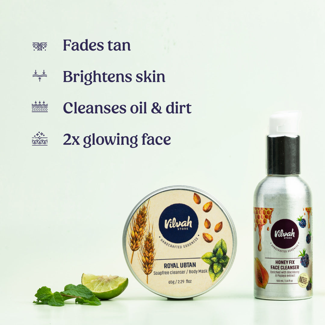Best De Tan Kit for Glowing Skin - Remove Sun Tan & Brighten Complexion - Perfect for Beach, Travel & Outdoor Activities