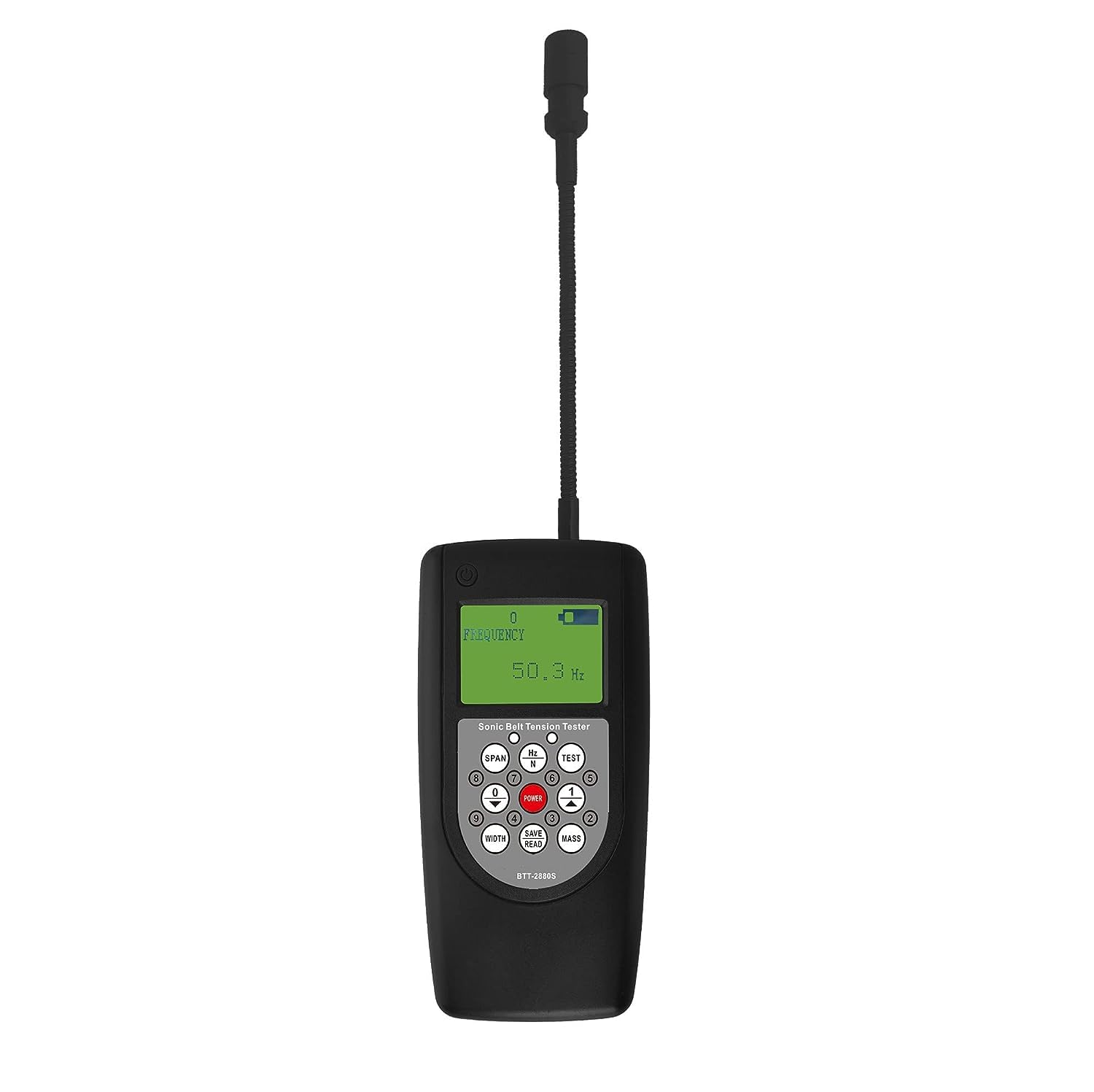 BTT-2880S Sonic Belt Tension Meter Tester - Digital Belt Tension Gauge Tool for Industrial Maintenance (10Hz-680Hz Measuring Range) - Perfect for Conveyor Belts, Automotive Serpentine Belts & HVAC Systems