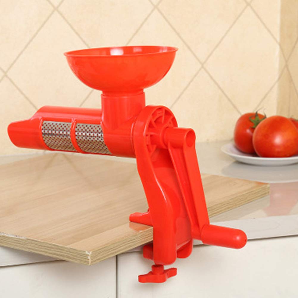 Best Manual Juicer for Fruits - Multi-Purpose Plastic Fruit Squeezer with Removable Parts - Perfect for Home Kitchen, Camping & Healthy Juicing