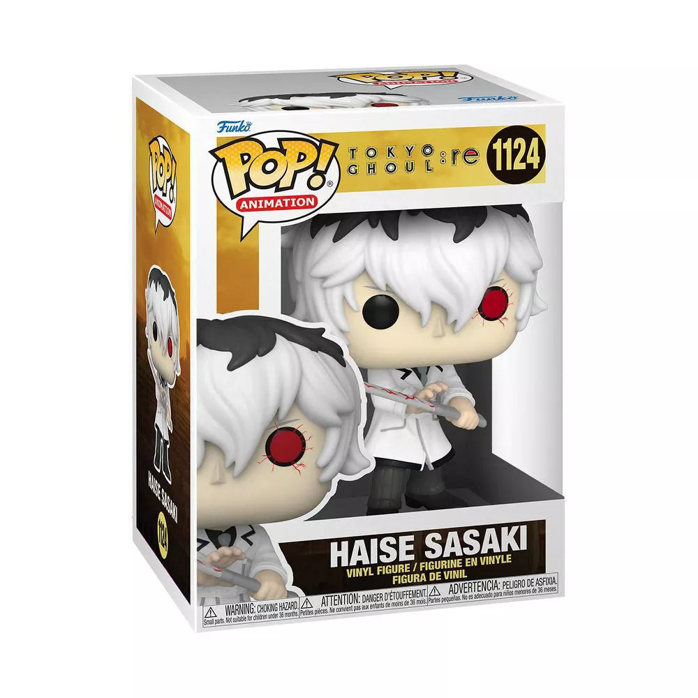 Haise Sasaki Tokyo Ghoul:re Funko Pop Vinyl Figure #1124 with Protector Case - Perfect for Anime Collectors, Gift for Fans, and Display in Home or Office