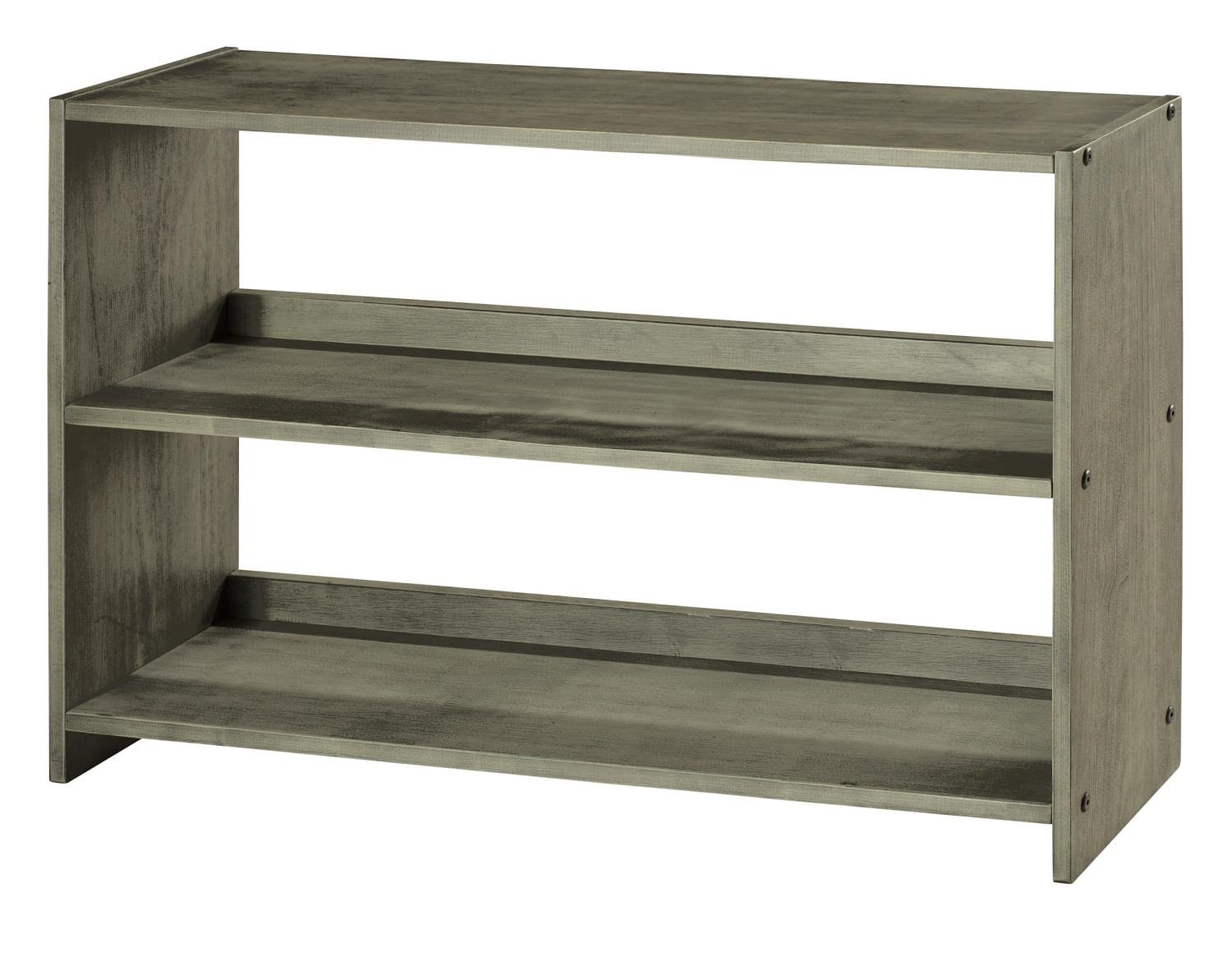 Donco Kids Full Bed with Storage Chest and Bookcase - Twin Size Wooden Bed Frame with Built-in Bookcase for Kids & Teens - Perfect for Small Bedrooms, Dorm Rooms, and Shared Spaces